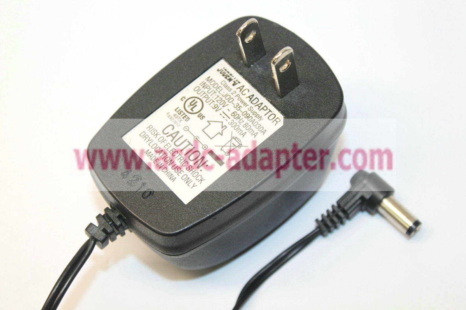 New Jodew JOD-35-090A030A 9V 300mA ac adapter Class 2 Transformer Power Supply - Click Image to Close